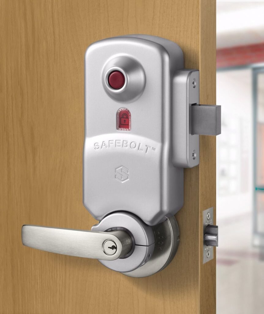 deadbolt installation in door lock for high security